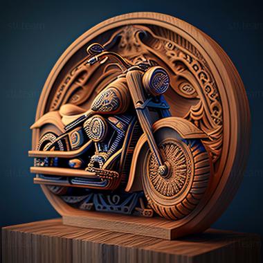3D модель Harley Davidson Heritage Softail Классический (STL)